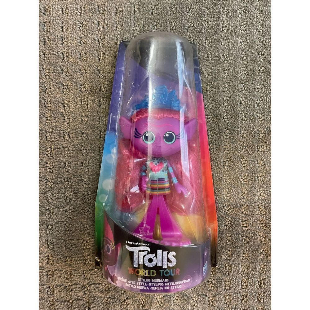 Trolls Dreamworks World Tour Stylin’ Mermaid Doll